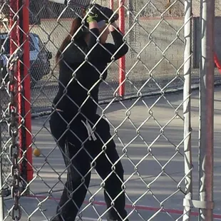 Working on batting technique for softball!!!!