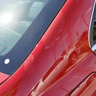 Back side of car