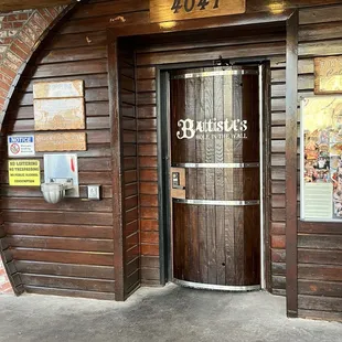 Barrel shaped front door