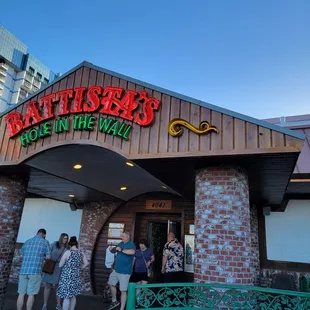 people standing outside