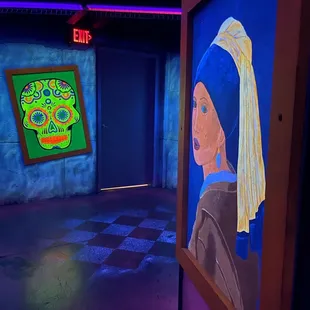 Area inside laser tag room