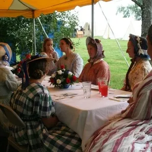 the Ladies Tea at Annual Reenactment