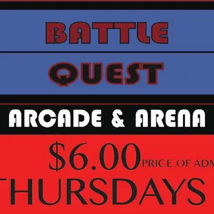 Come play with us for an hour for only six bucks every Thursday!