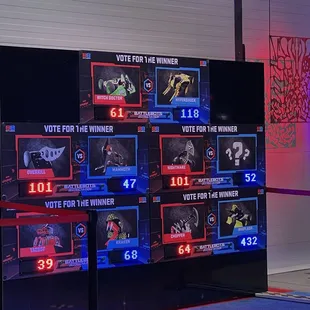 Battle line up