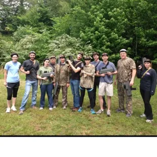Get the crew together! We have Outdoor Battlefield Lasertag that is fun for everyone!