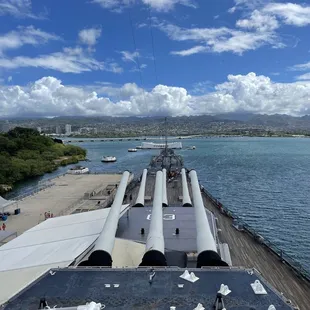 View of USS Arizona ahead