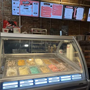 Gelato selection