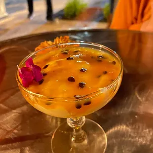 Passion fruit mousse