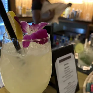 Delicious freshly made lemonade.