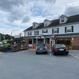 two cars parked in a parking lot
