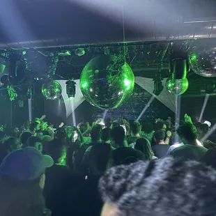 a crowd of people at a nightclub