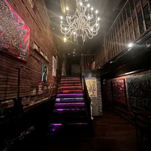 Staircase up to second floor