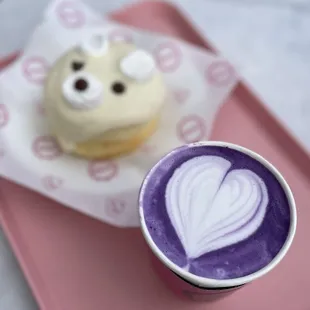 Ube Latte and Custard Souffl Pancakes