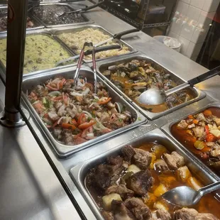 a variety of food items