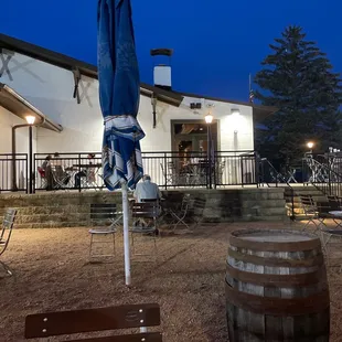 Patio for dining or drinking