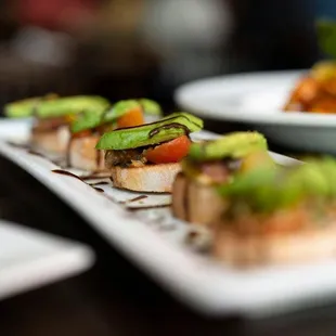 a variety of appetizers