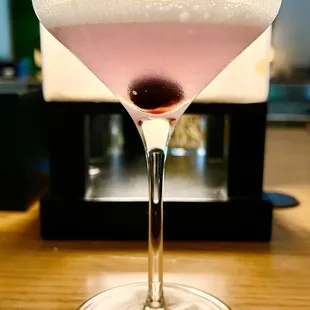 Come Fly with Me. Gin, St Germain, lemon and lime and "flower" syrup.