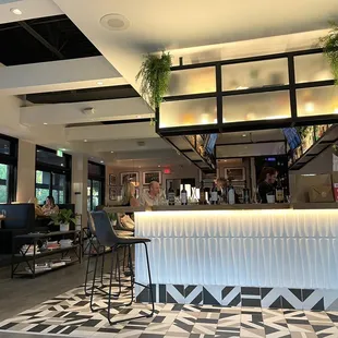 a view of the bar area