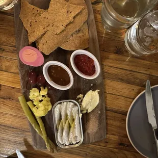 tin fish Charcuterie Plate