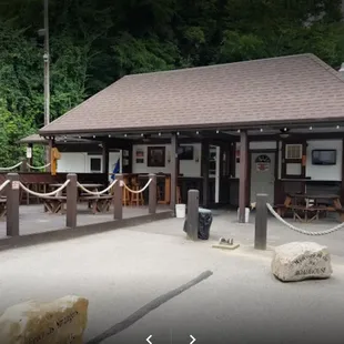 outdoor dining area