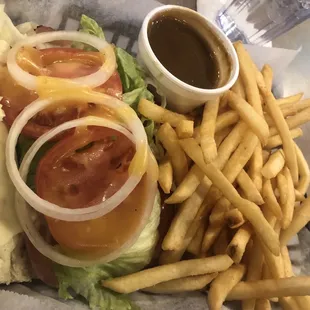 Italian hoagie with side of gravy