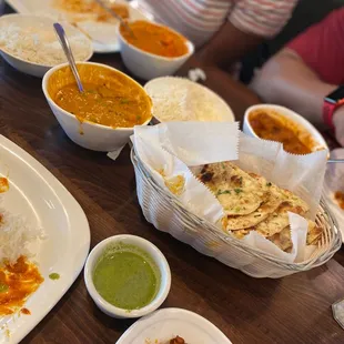 The table - masala, korma &amp; naan