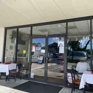 Seating outdoor available