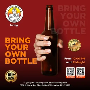 Join us for the ultimate late-night vibes!
 Bring your bottle and let&apos;s keep the party going until the clock strikes midnight!