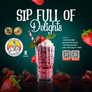 Treat yourself to a frosty delight with our delicious milkshakes and Raise your glass for the perfect blend of Flavors