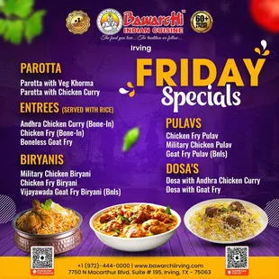 Time to kick off the weekend with some amazing specials!  Who&apos;s ready to indulge in some delicious food?
