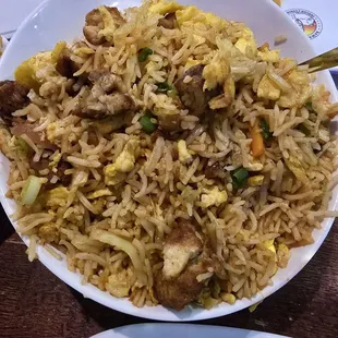 Sz. Chicken Fried Rice - very tasty with a hint of heat. Next day leftovers were just as yummy