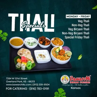 Spice up your taste buds with our mouthwatering Thali Specials
