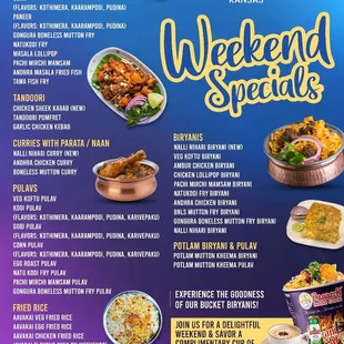 Get ready to savor the weekend with our delectable Weekend Specials!