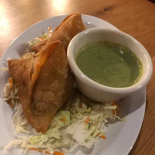 2 Vegetable Samosas