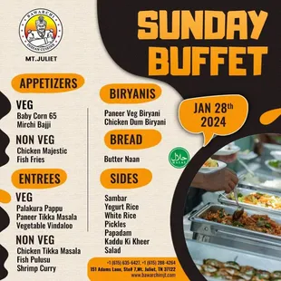 Grand Buffet on Sundays