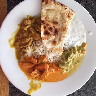 My plate from the buffet.