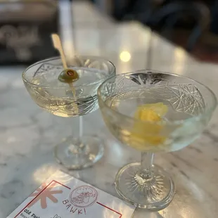 Martini, martini with a twist ($5 each HH)