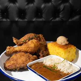 Half Fried Chicken Plate