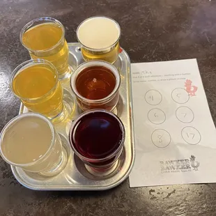 6 Cider Flight