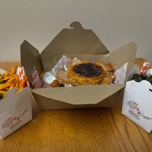 Basil Fries / Bawk Bawk Chicken Sammich / Kale chips!