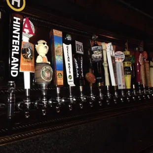 Twenty or so beers on tap!