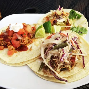 Three different types of tacos, pretty good!