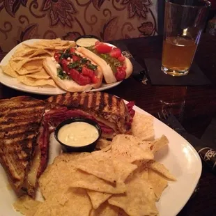 Reuben, dogs &amp; beers.