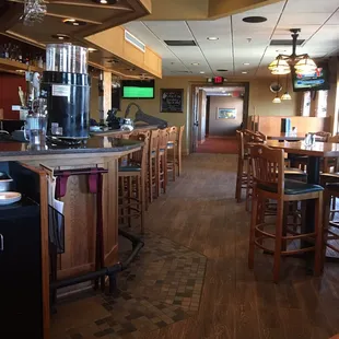 We sat in the bar on a very quiet Saturday afternoon