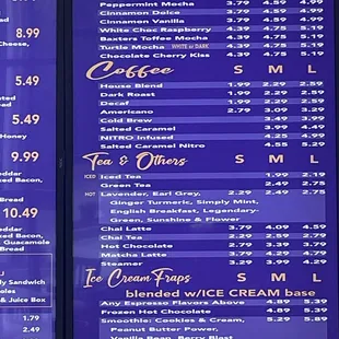 Coffee drinks and also sugarless sweeteners.