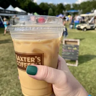 Iced coco/caramel coffee