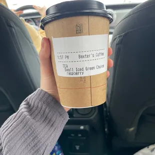 Raspberry green tea !!