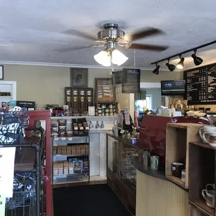 the inside of a coffee shop