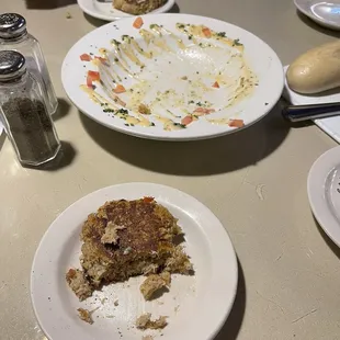 Crab cake appetizer. After we started eating before the pic haha couldn't wait!