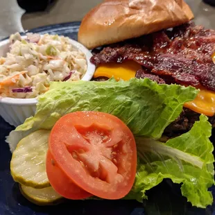 Honey Pepper Bacon Burger on the Monday night special